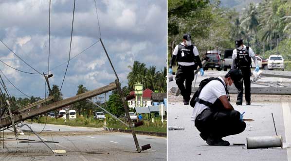 40 Bom Guncang Thailand, 50 Tiang Listrik Tumbang